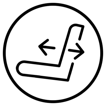 Icon representing adjustable comfort with six reclining positions