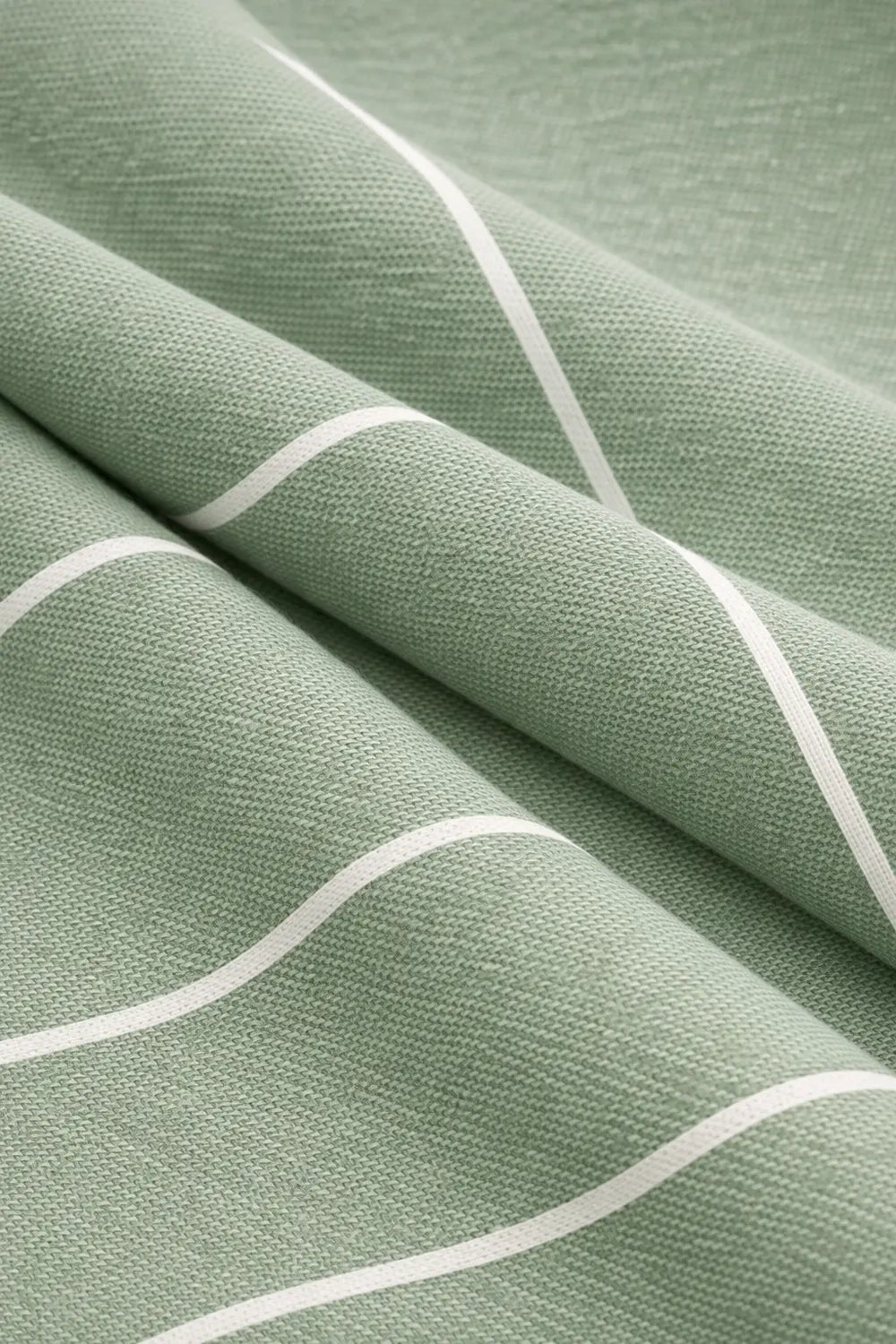 Organic Turkish cotton fabric detail on the La Chaise portable reclining beach chair