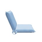 3D model of La Chaise portable reclining beach lounger with adjustable backrest blue